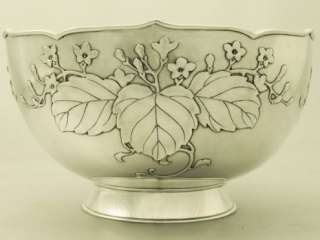 very fine and impressive antique Japanese silver presentation bowl 