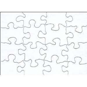 Blank White Puzzles   4 x 5 1/2