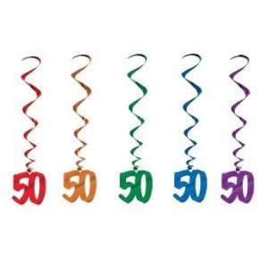  50th Birthday Hanging Whirls