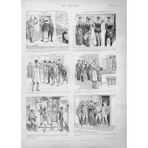    Plain Clothes T V Uniform Old Prints 1893 Comic