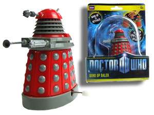 Doctor Who Clock Work Moving Red Dalek Windup Toy/BBC UK  