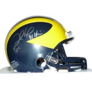 Desmond Howard Signed Michigan Heisman Mini Helmet COA:  