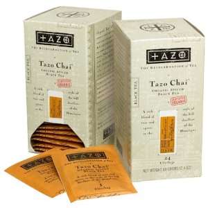 Tazo Chai Organic Tea Filterbags with Dispenser, Six (6) 24 Count 