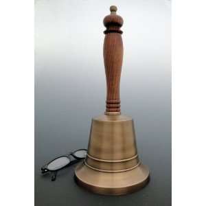  Large Antiqued Brass Hand Bell 11 Inch: Everything Else