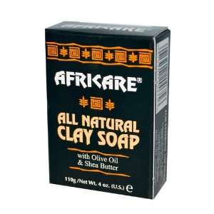   Africare, All Natural Clay Soap, 4 oz (110 g)
