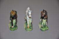 FINE PORCELAIN HAND PAINTED THE HORSE FIGURINES  