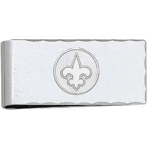   Saints 7/8 Inch X 2 Inch Sterling Silver Money Clip: Sports & Outdoors