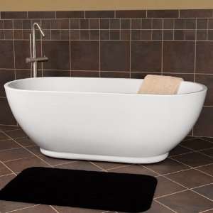  67 Coley Freestanding Acrylic Air Bath Tub   No Overflow 