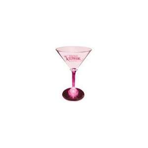  Min Qty 48 Breast Cancer Awareness, Pink Blinking Martini 
