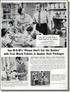 1960 Quaker Oats   Movie Star David Niven   Print Ad  