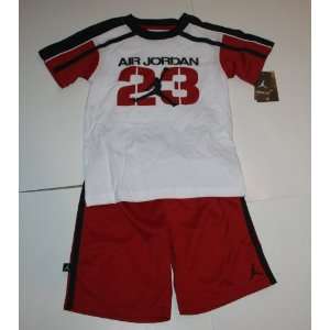  Nike Air Jordan Jumpman23 Shirt/Shorts Set Size 4 White 