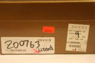 Gucci Black Lizard Sandals Shoes Heels 9 39 $695  