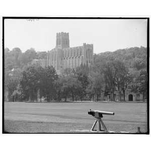   Chapel from sunset gun,United States Military Academy,West Point,N.Y