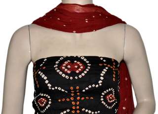 bohemian tie dye bandhini work cotton indian salwar kameez suit