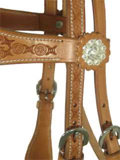 Swamp Hide Browband Headstall USA Leather Lnd Tan Full  
