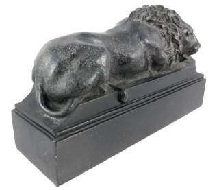 Cast Iron Look Resting Lion Bookends Leo  