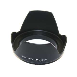 72mm Flower Hood+Pinch Snap on Front Cap for 72 mm lens  