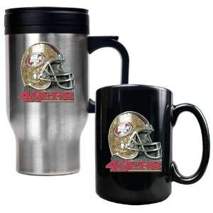  San Francisco 49ers NFL Travel Mug & Ceramic Mug Set 
