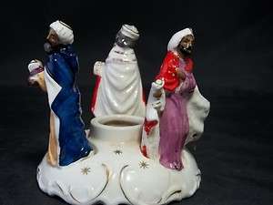 Vintage Commodore Made in Japan 3 Wise Men Candlestick Holder  