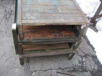 antique factory skid coffee table warehouse pallet  