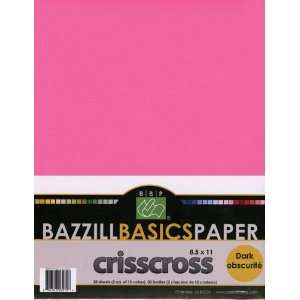  Bazzill 8 1/2 Inch x11 Inch Criss Cross Paper Pack   30PK 