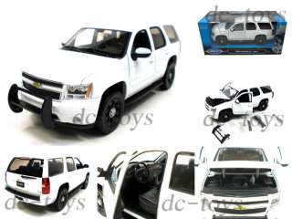 Welly 2008 Chevy Tahoe SUV Police Car 1:24 White  