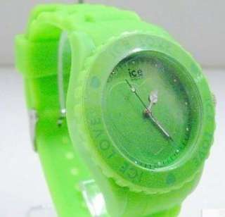 Watches Silicone Quartz Heart ice Love Jelly Watch NEW*white*  