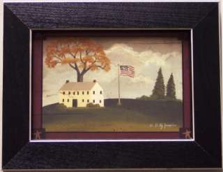White House With Flag Billy Jacobs 5x7 Framed or Unframed Picture 