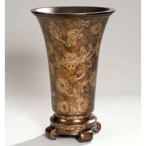 PC6248   Hand Finished Wood Vase in Allure Finish
