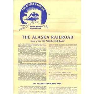  The Alaska Railroad Story & Souvenir Letter 1950s 