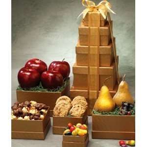 Deluxe Fruit Gift Tower  Grocery & Gourmet Food