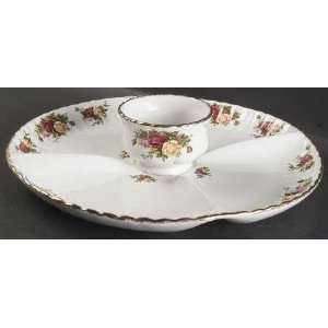  Royal Albert Old Country Roses Chip & Dip Tray Everything 