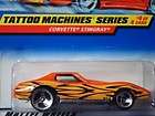 Hot Wheels 1998 Tattoo Machines Series Corvette Stingray Orange #688