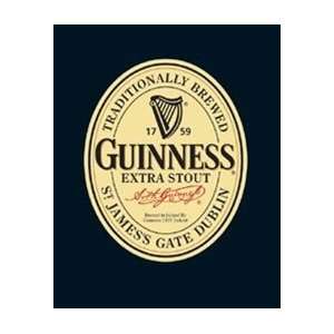 Guinness Label Alcohol Irish Beer Drinking Poster 16 x 20 inches 
