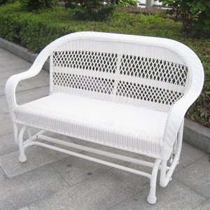  Oakland Living 2009 WT Coventry Wicker Glider Porch Swing 