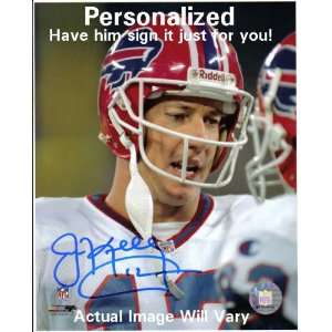  Jim Kelly Buffalo Bills Personalized Autographed 16x20 