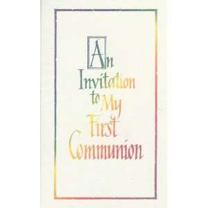  First Communion Invitations   Pkg of 12 Health & Personal 