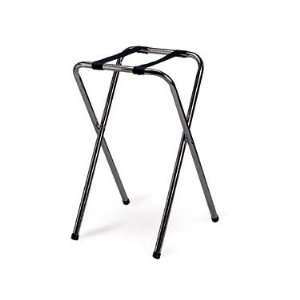   29 1/2 H Single Bar Chrome Plated Folding Tray Stand: Home & Kitchen