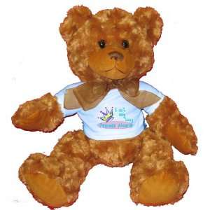   being princess Alexis Plush Teddy Bear with BLUE T Shirt: Toys & Games