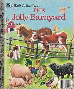 THE JOLLY BARNYARD LITTLE GOLDEN BOOK 1978 GOOD SHAPE  