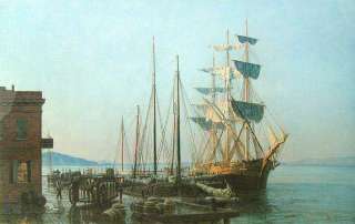 John Stobart SAN FRANCISCO Cowells Wharf in 1866  