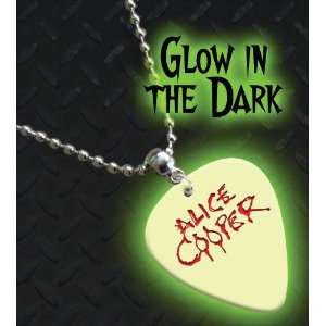  Alice Cooper Glow In The Dark Premium Guitar Pick Necklace 