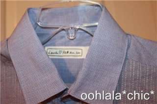LANVIN for H&M Mens Blue Dress Shirt 15.75 39/40 NWT  