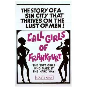  Call Girls of Frankfurt (1966) 27 x 40 Movie Poster Style 