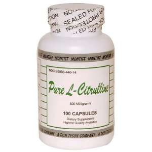  Montiff Pure L Citrulline 100 capsules Health & Personal 