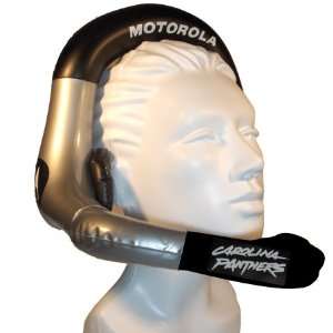  NFL Carolina Panthers Inflatable Motorola Headset Football 