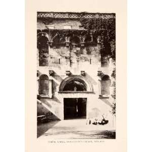  1908 Print Porta Aurea Diocletian Palace Split Spalato 
