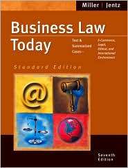 Business Law Today, Standard Edition, (0324204833), Roger LeRoy Miller 