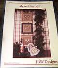 Cross Stitch Leaflet Merry Hearts II Christmas Holiday JBW Designs
