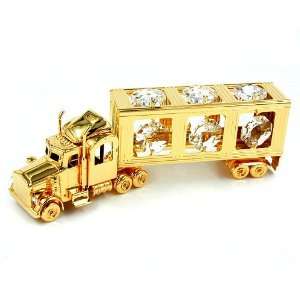  TRUCK, CRYSTAL ELEMENTS, GOLD PLATED, NEW